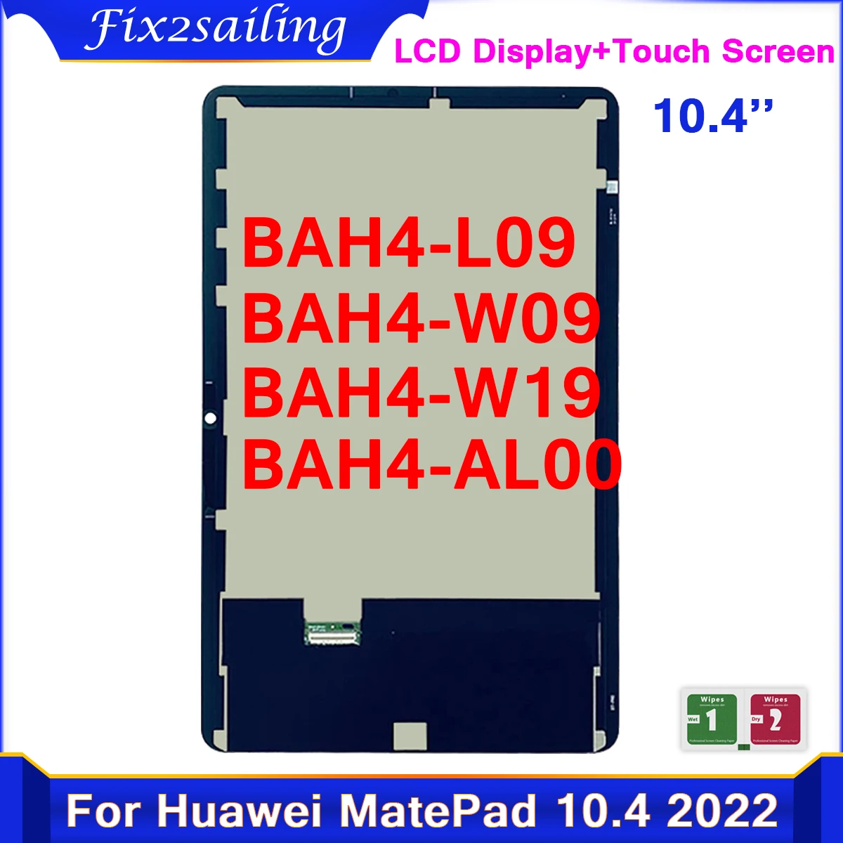 Tested For HUAWEI MatePad 10.4 2022 Display BAH4-L09 BAH4-W09 BAH4-W19 BAH4-AL00 BAH4 LCD Touch Screen Digitizer Panel Assembly