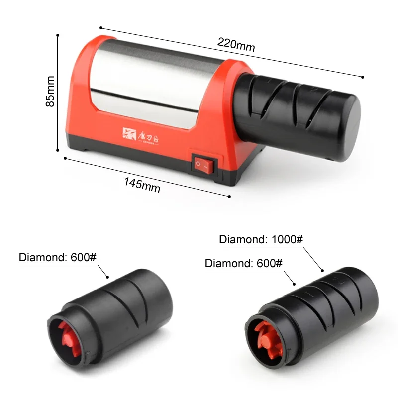 Электрическая точилка для ножей TAIDEA, зернистость 600/1000 #, Алмазный точильный камень, аксессуары, кухонные точилки, ножи, машина, европейская