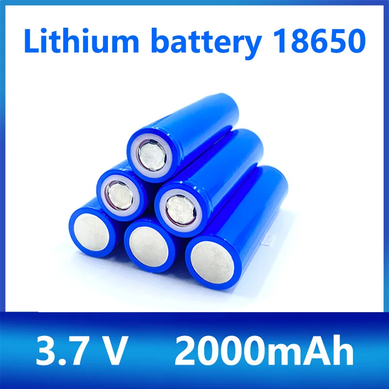 

18650 3 7v 2000mAh lithium battery rechargeable Lithium Ion Battery For Lamp Toys Power Tools Flashlight Batteries Headlamp