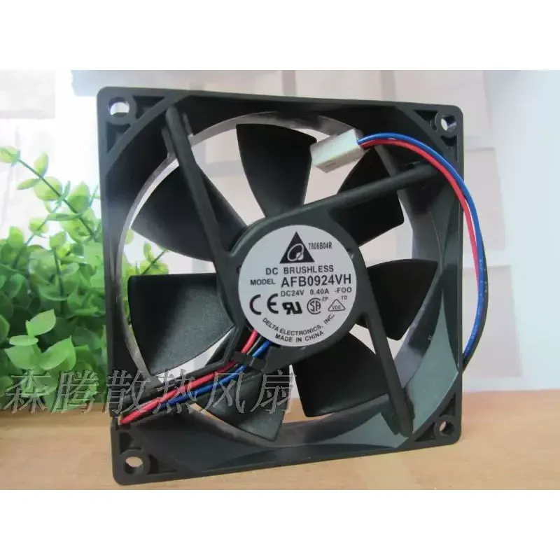 for Delta AFB0924VH-F00 Industrial Computer Cooling Fan 24V 0.40A with Speed Measurement New Original