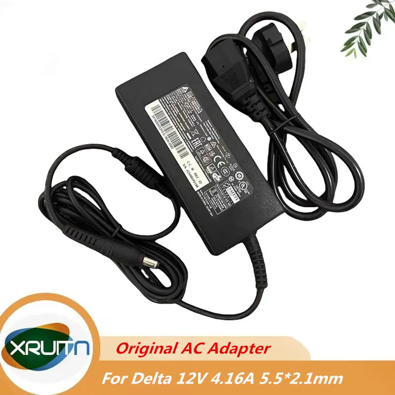 

Оригинальное зарядное устройство переменного тока DELTA ADP-50YH B 12 В 4,16 А для ROLAND PSB-7U FP-7 EA7 ET1939L, блок питания для монитора с сенсорным ЖК-экраном