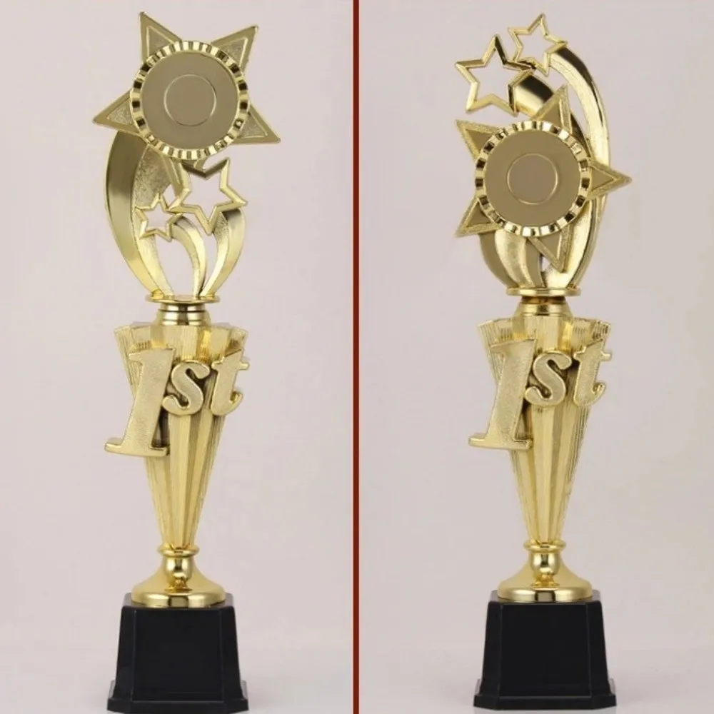 Copa de Premio Creativa Dorada de Plástico, Trofeo Estrella de Primera Categoría, Premio Grande para Ceremonias de Reconocimiento, Copas para Ganadores de Competiciones Deportivas en Equipo