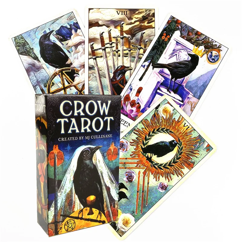 Murder Of Crows Tarot Cards Divination English Version Fortune Telling Tarot Cards Deck Friend Party Entertainment Board Game