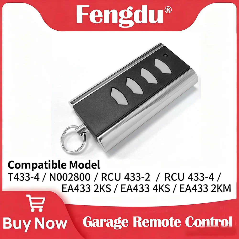 

Garage Remote Control For NORMSTAHL CRAWFORD EA433 2KS 4KS RCU N002800 T433-4 2KM Micro 433.92MHz Garage Door Opener