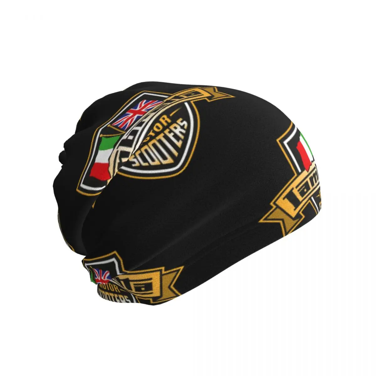 Lambretta Motor Scooters With Union Jack And Italian Flags Bandana Neck Cover Mask Scarf Outdoor Sports Balaclava Adult Winter