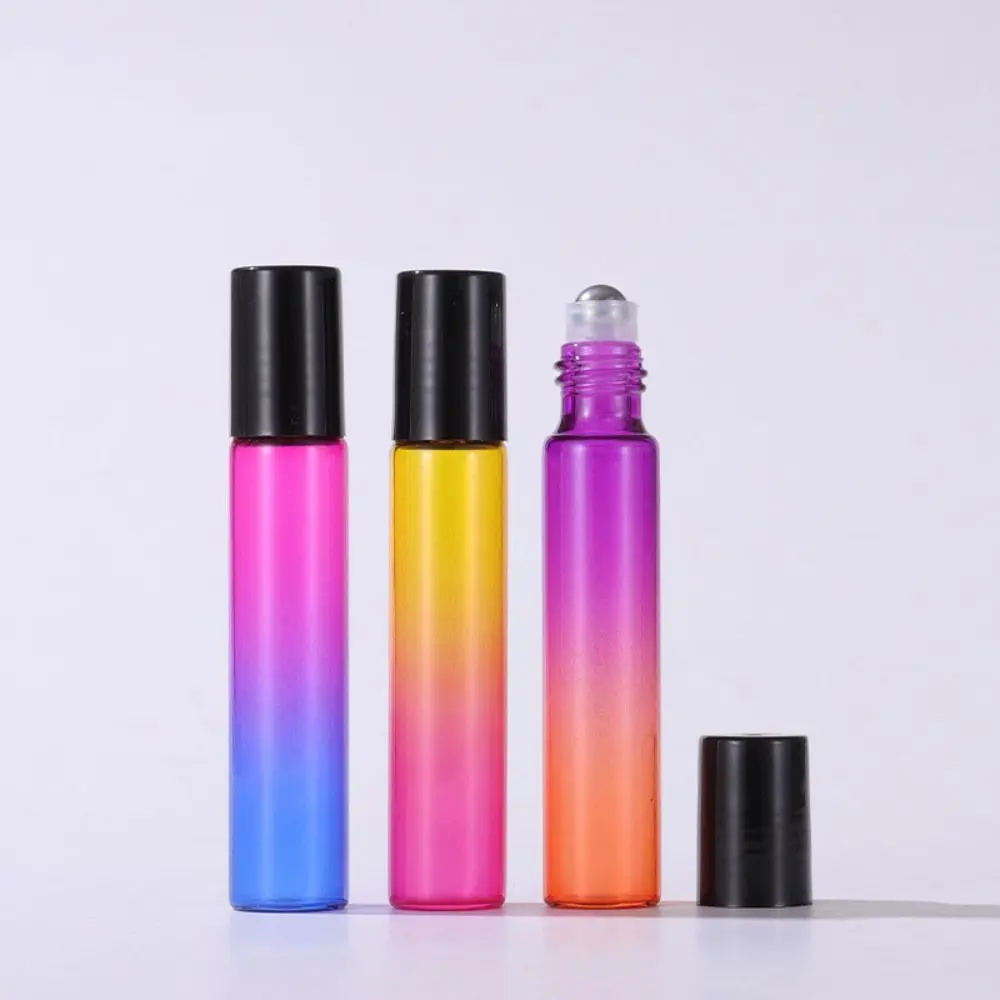 10ml Filling Perfume Bottle Refillable Bottle Colorful Liquid Sample Portable Empty Bottle Gradient Color Rainbow