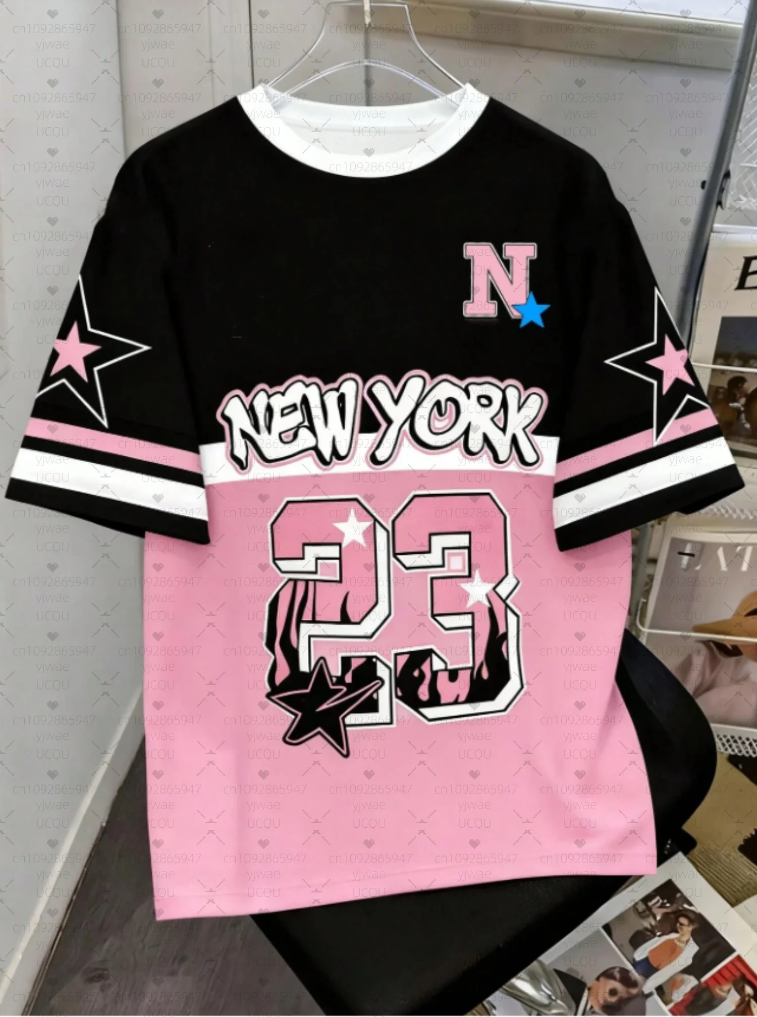 

2025 NEW YORK NO.23 Men kids Autumn Short Sleeve T-Shirt Men Plus Size Football T-Shirt SportwearRound Neck T-Shirt Men Clothing