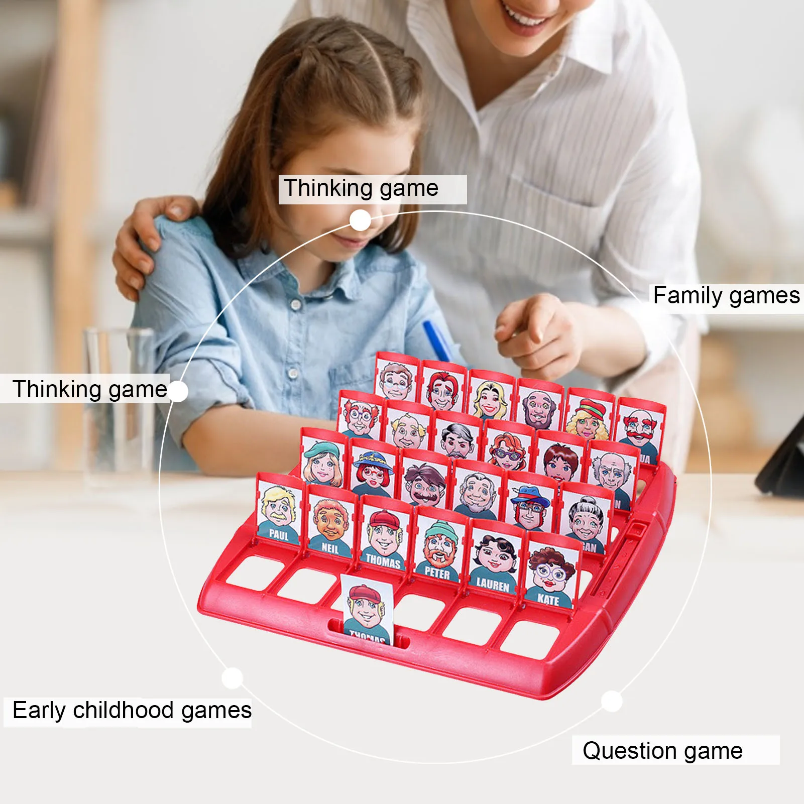 Who Is It Classic Board Games Interactive Party Game Family Memory Guessing Game Kids Funny Montessori Antistress Toy Gift