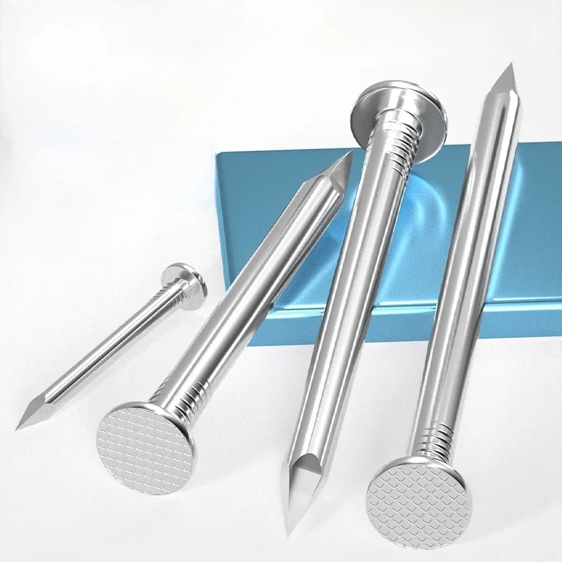 Sekrup baja tahan karat 304, paku bulat untuk pengerjaan kayu, paku baja, paku besi, paku dinding, paku untuk pistol paku, paku untuk menggantung gambar