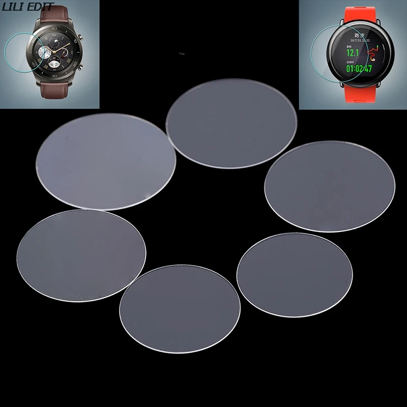 1pcs Round Smart Watch Tempered Glass Protective Film Screen Protector Cover For LG MOTO Xiaomi