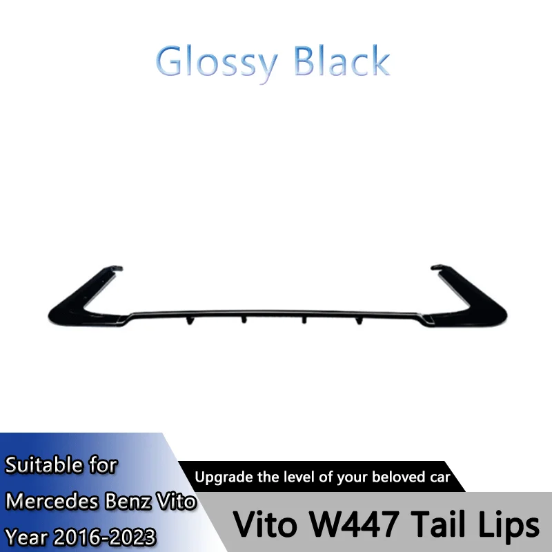 Geschikt voor Mercedes Benz Vito w447 2016-2023 achterlip achterbumper onderste spoiler modificatie accessoires