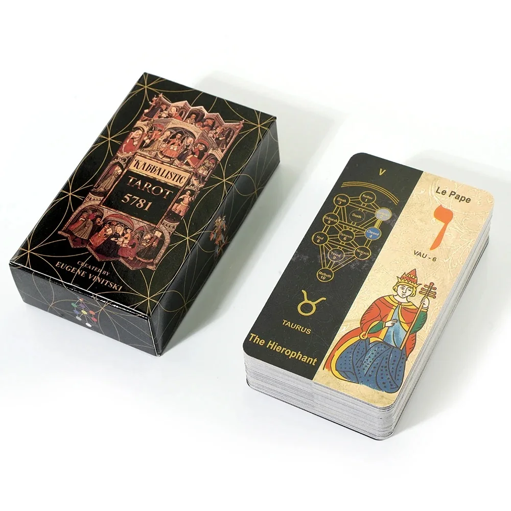 Kabbalistic Tarot Deck 5781 by Eugene Vinitiski Mystical Kabbalah Inspired Oracle Cards Divination and Spiritual Insight Deck - Image 3