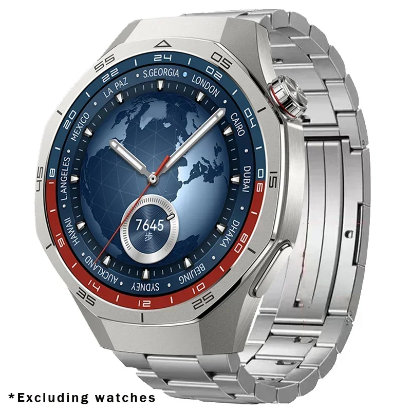 الفاخرة سبائك التيتانيوم حزام لهواوي ساعة GT5 برو 46 مللي متر سوار معدني لهواوي ساعة GT5 22 مللي متر الأعمال الفرقة Correa