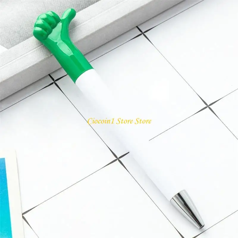 

A3PC 10 шт. ручки с большим пальцем вверх, подарок для сотрудников, мотивационные цитаты, шариковая ручка, забавная ручка для