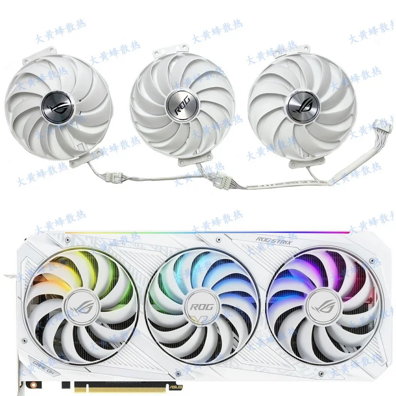 The New Cooling Fan for ASUS RTX3070 RTX3080 RTX3090 ROG STRIX Video Card