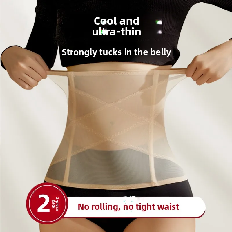 

Невидимый женский пояс-корректор для талии, не скатывающийся, для похудения, комфортный, из нейлонового эластичного волокна, для дома и повседневной носки
