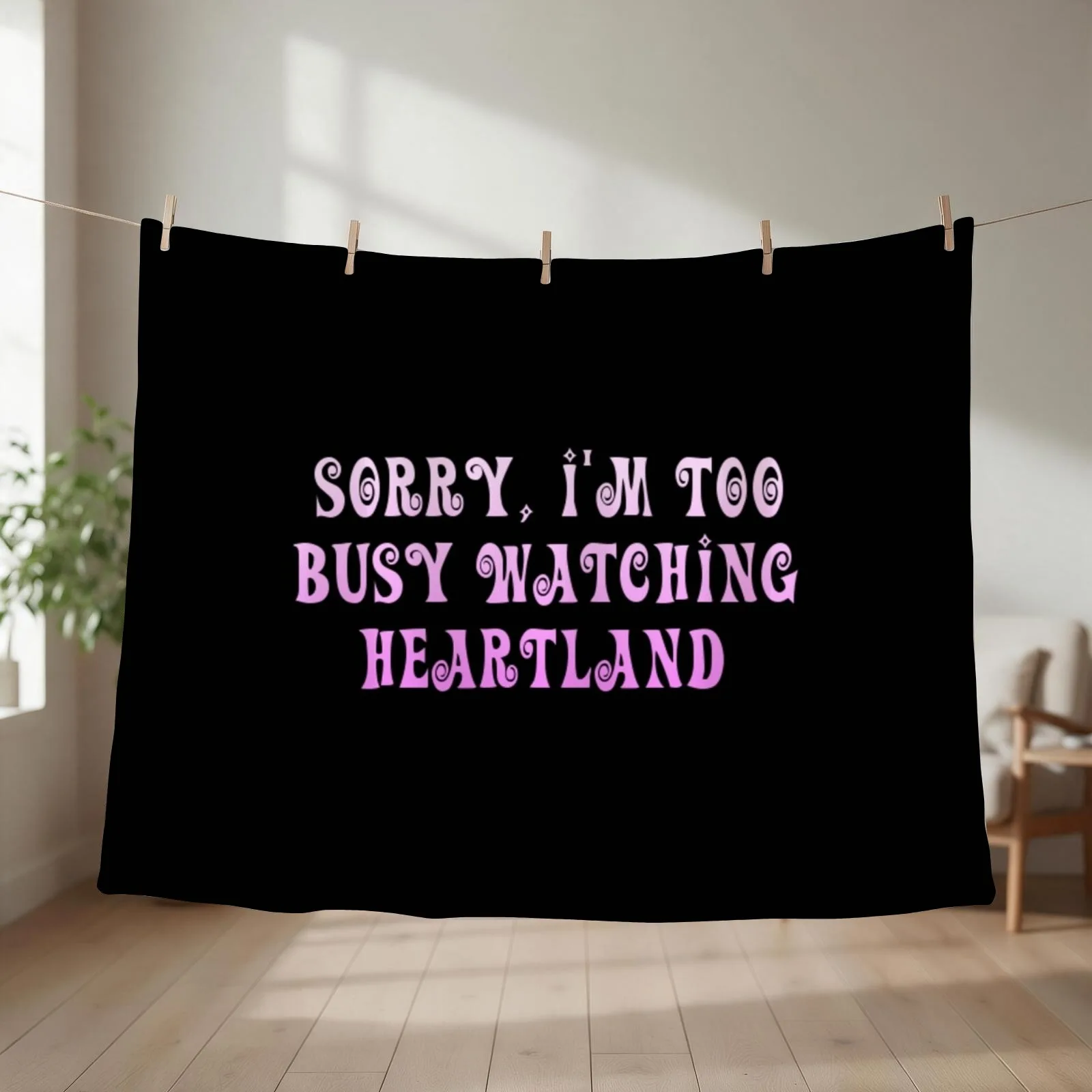 Heartland - too busy Throw Blanket couch cozy soft plush fuzzy picnic outdoor blanket