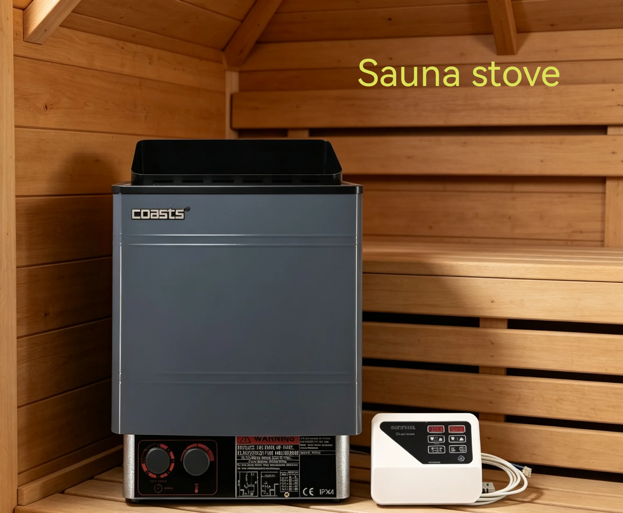 

AM60MI 6KW Digital display external control sauna stove