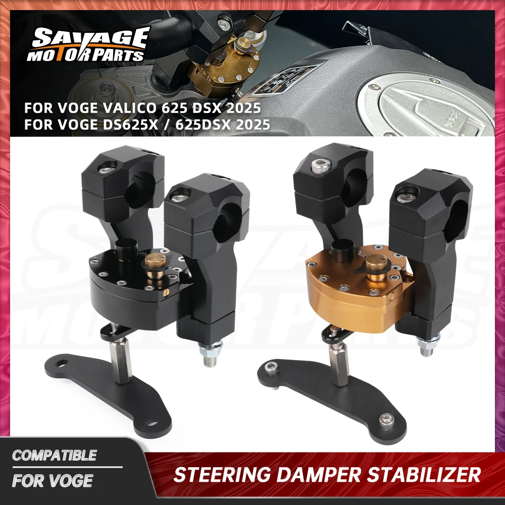 

For VOGE 625DSX Steering Damper Stabilizer Valico 625DSX DS625X 2025 Motorcycle Linear Steering Damper Stabilizer Reverse Safety