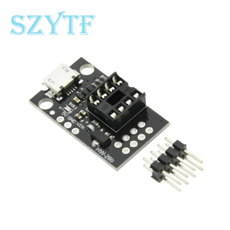 ATtiny13A/ATtiny25 /ATtiny45/ATtiny85 Pluggable Development Programming Bare Board