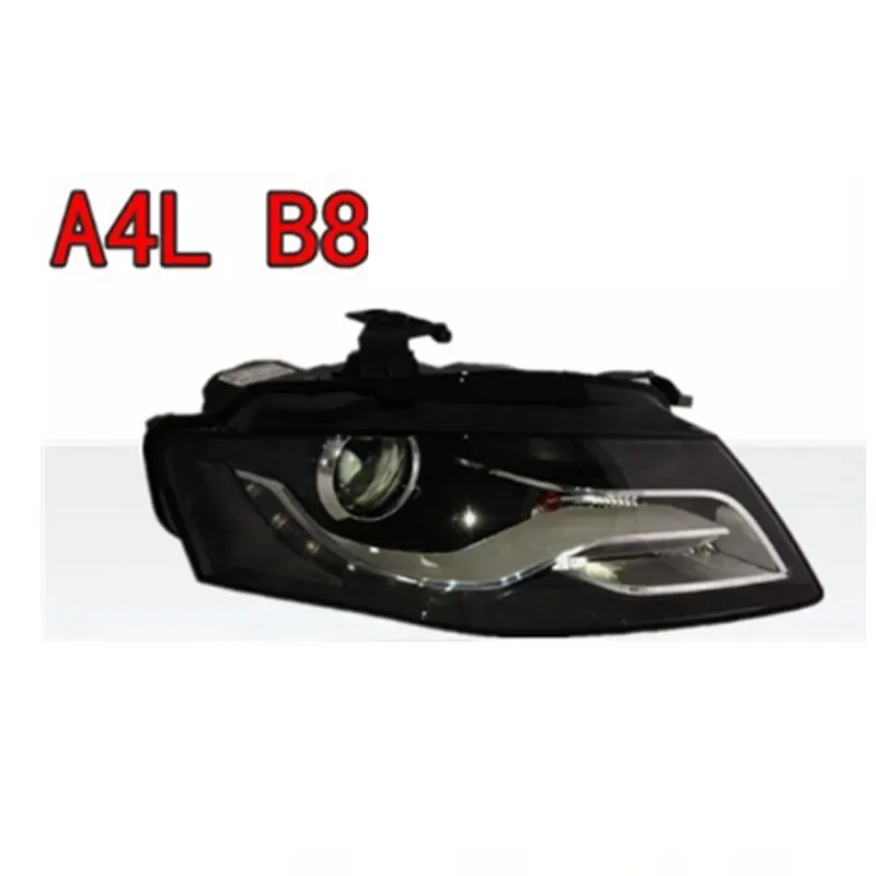 

Автомобильные светодиодные фары DRL дневные ходовые огни Hi/Lo Beam для Audi A4L 09-12 Angel eye указатель поворота
