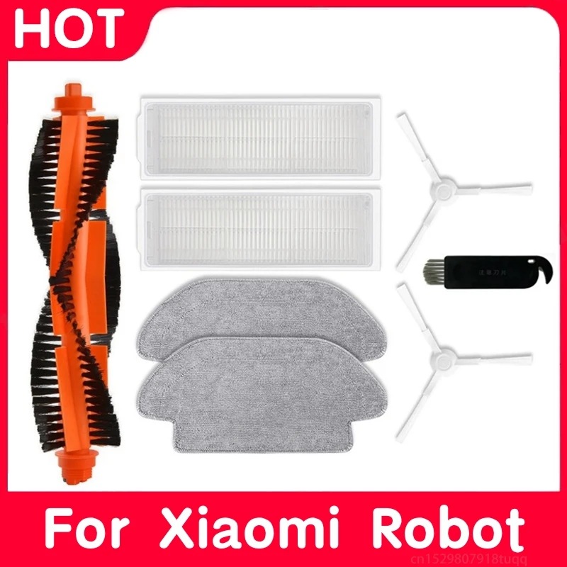 Dla Xiaomi Robot próżni S10 S12 B106GL główna szczotka z boku filtr Hepa Mop szmatka części zamienne akcesoria