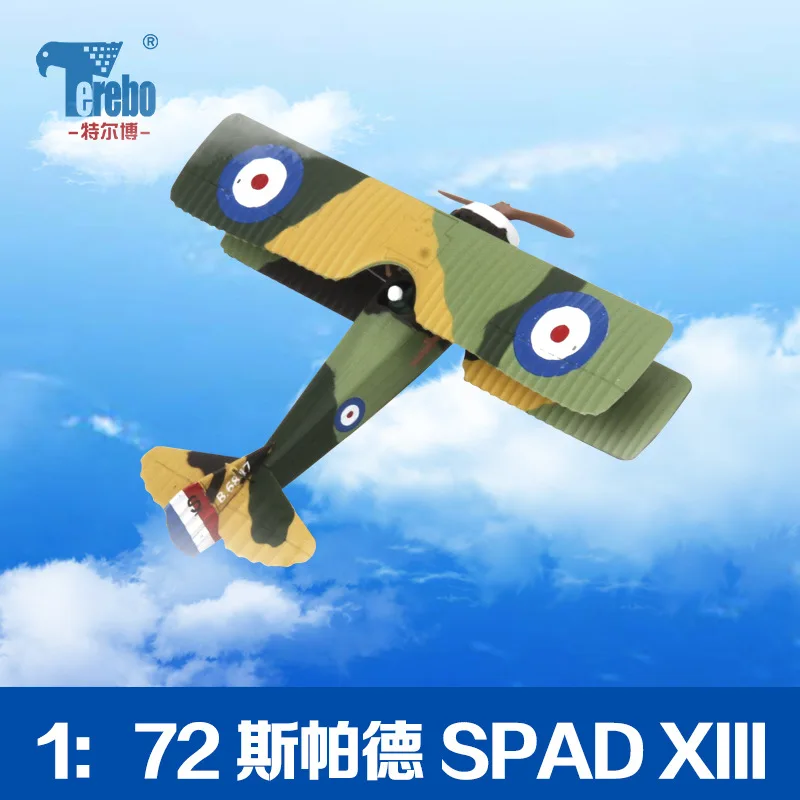 1:72 SPAD World War I aircraft model Alloy fighter simulation military decoration SPAD-XIII