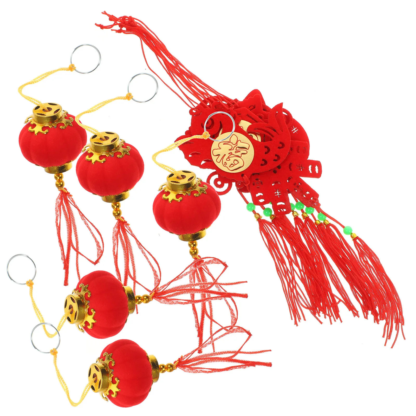 1 مجموعة السنة الصينية الجديدة بونساي قلادة التقليدية ديكور معلق مهرجان الربيع داخلي في الهواء الطلق لوازم المهرجان