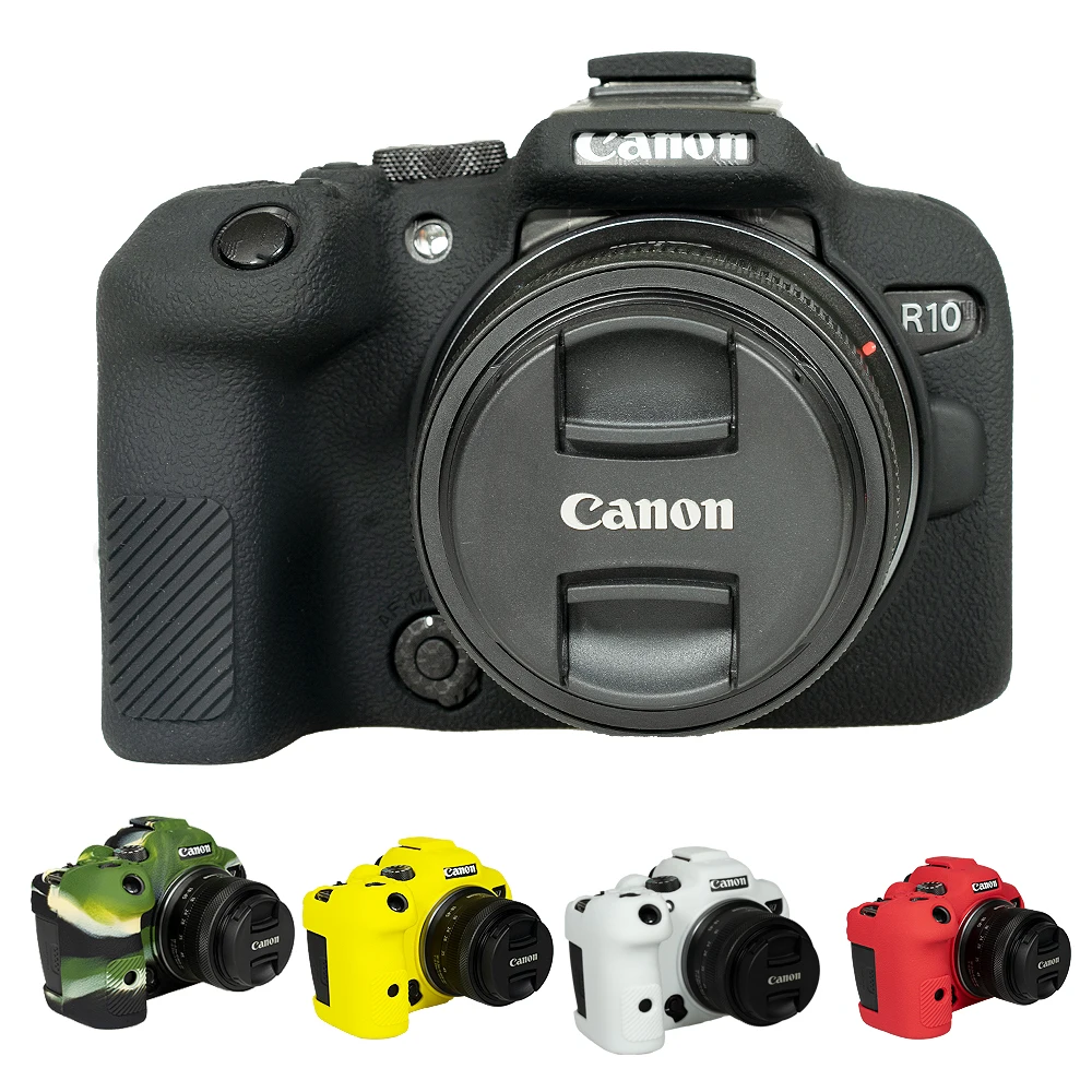 Miękkie silikonowe etui gumowy korpus ochronny do aparatu do Canon EOS R3 R7 R10 R5 R6 R6 II torba na aparat DSLR obudowa ochronna