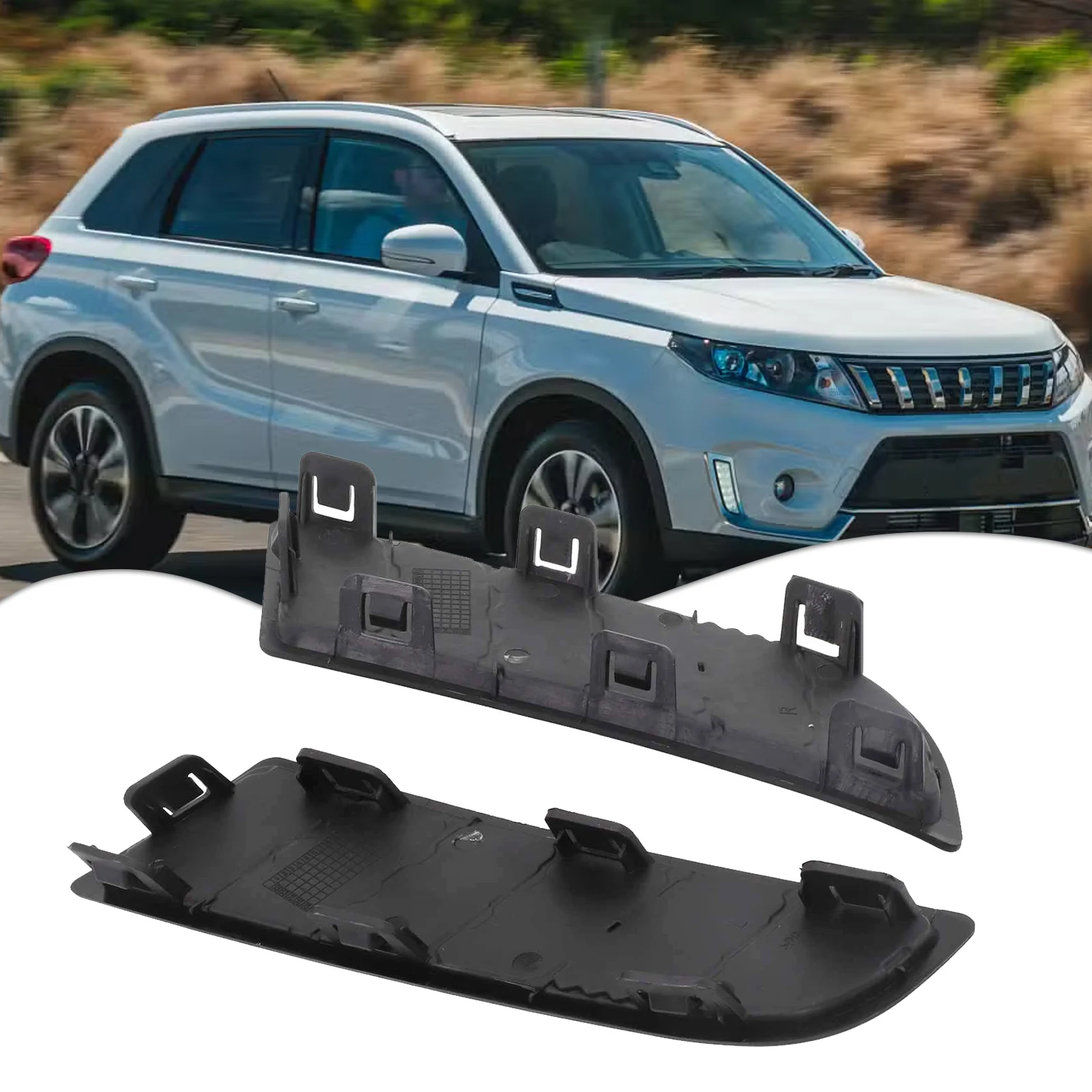 

Trim Hood Bezel Strip Parts Easy Installation Front Bumper Grille Molding Brand New For Suzuki For Vitara 2014-18