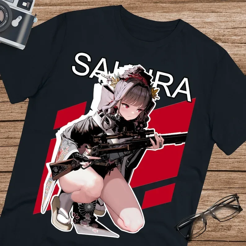 

Футболка Sakura Nikke Goddess of Victory, футболка унисекс из ультрахлопка