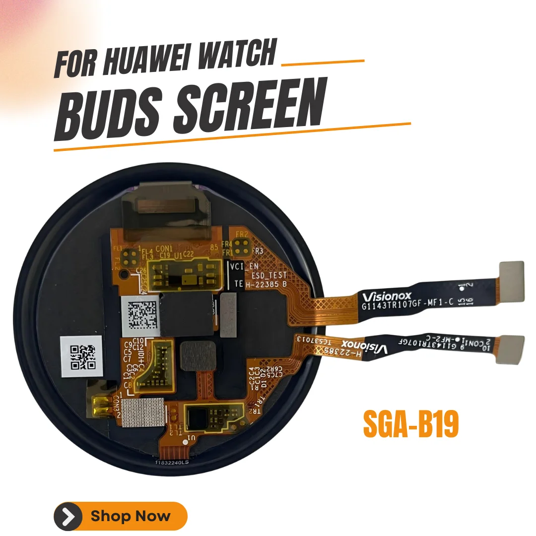 Для Huawei Watch Buds SGA-B19 Экран в сборе Buds Watch Замена ЖК-экрана для Huawei Watch Buds Для Huawei Watch Buds SGA-B19 Экран в сборе Buds Watch Замена ЖК-экрана для Huawei Watch Buds