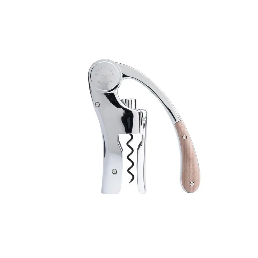 

Du Vin Oeno Motion Серебряный amp Деревянный рычаг Штопор Роскошная открывалка для бутылок вина Премиум Подарочная коробка Ручная работа для дегустации вина Accesso