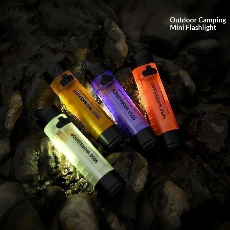 Mini 5050 Rechargeable LED Pocket Flashlight Clip-On Hat Light Keychain Torch Portable Work Lamp For Camping Hiking 〔YY110〕
