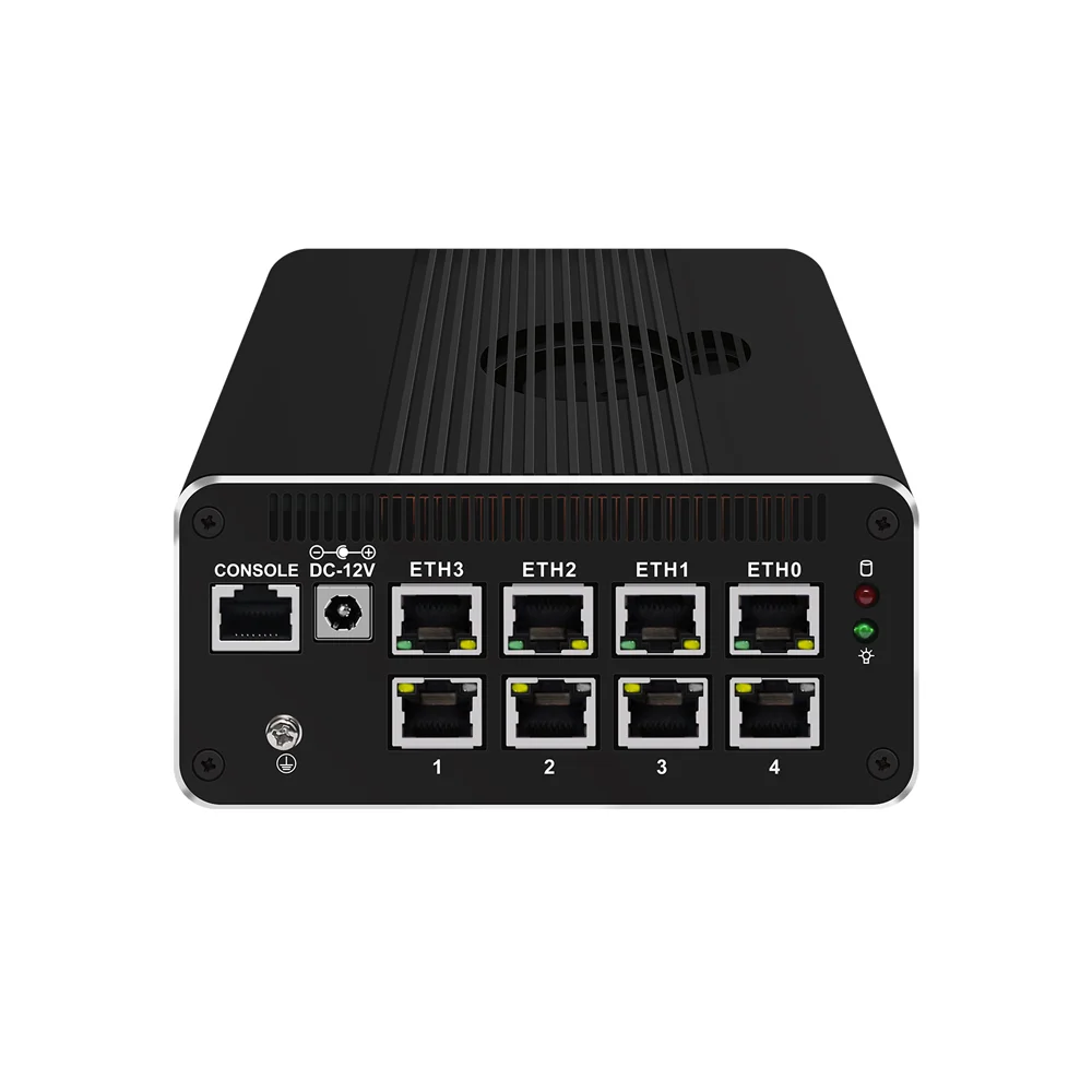 HUNSN-Micro Firewall Appliance, Mini PC,Router PC,Core I3, I5, I7, RJ51, HDMI, DP, Tipo-C para Dados e Display, 8x2.5 GHz, I226-V