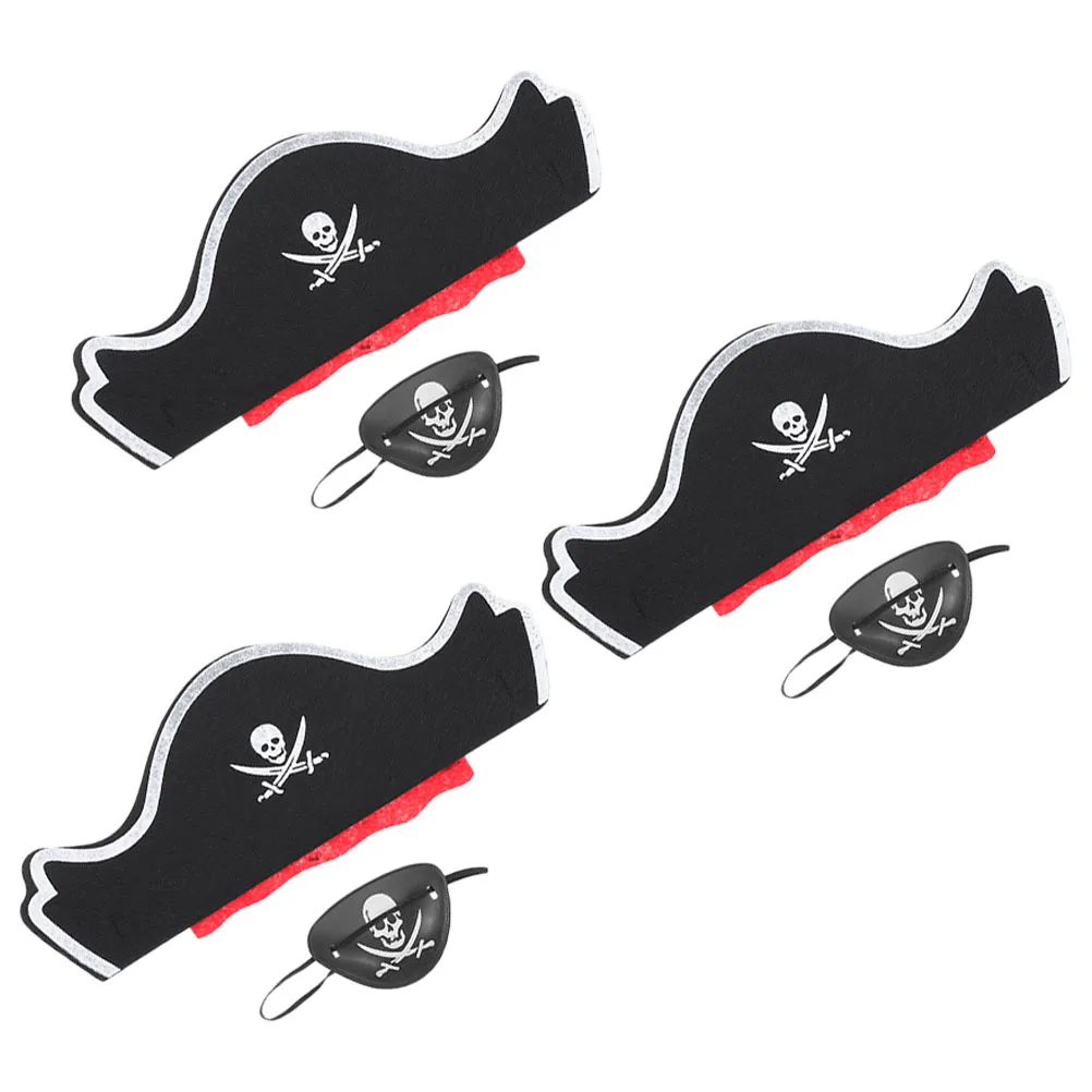 

6 шт., пиратская шляпа на Хэллоуин, патчи для глаз, комплект пиратских аксессуаров, костюм для вечеринки, тематическое платье для косплея, классический костюм, кепка