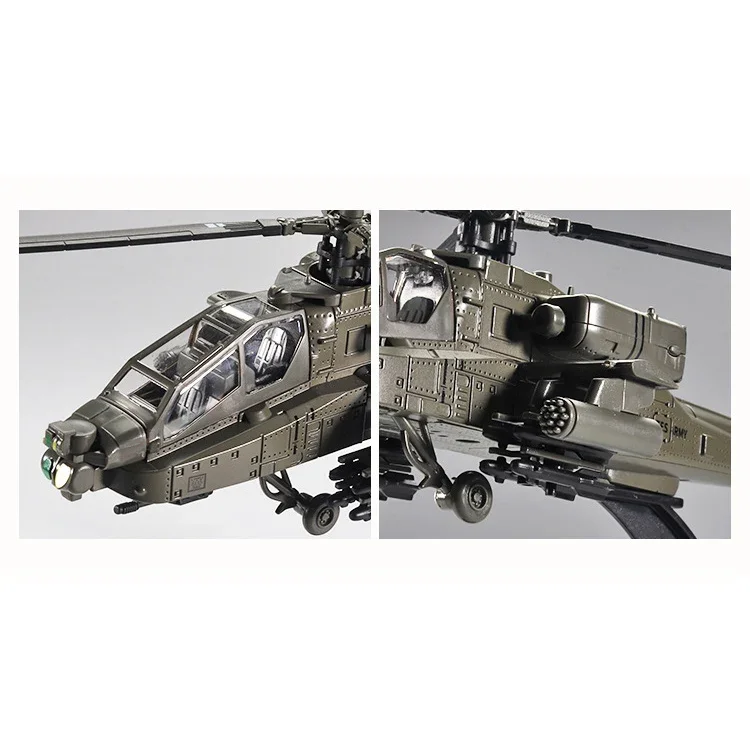 Hot Sales 1/32 Scale Apache Helicopter Diecast Alloy Model Collectable Toy Gifts / Collection / Children Home Decor