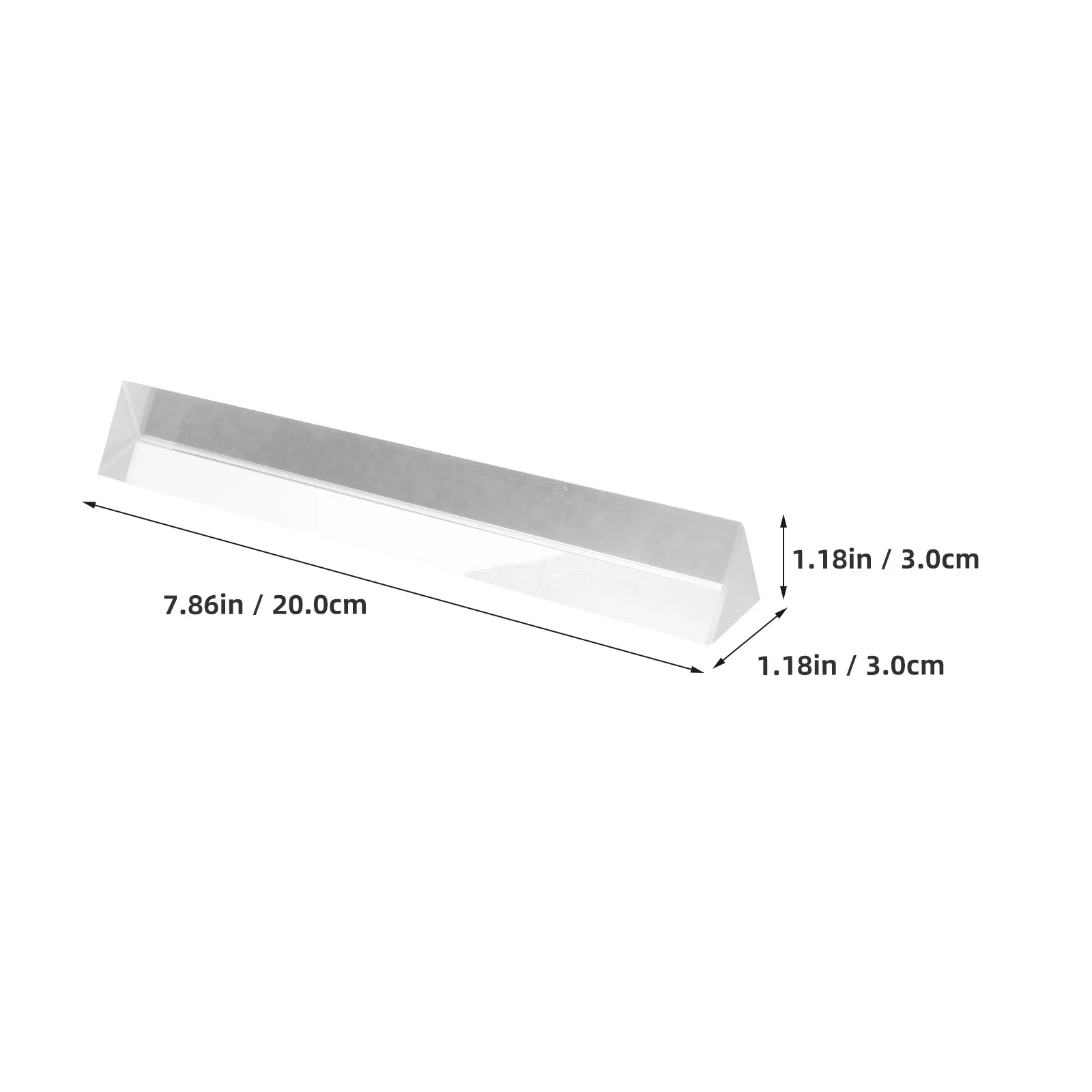كريستال الثلاثي بريزم صغير محمول التصوير الفوتوغرافي الفيزياء البصرية تعليم الضوء الطيفي تشتت الانكسار المنشور #6
