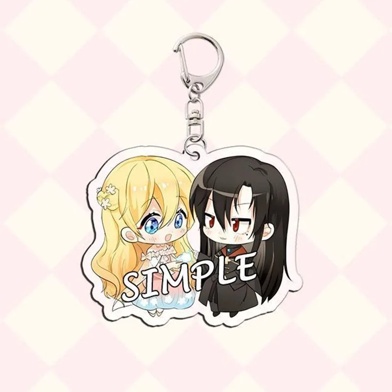 أنيمي الذي جعلني الأميرة تأثيري المفاتيح للجنسين Kawaii الاكريليك قلادة كيرينغ مفتاح سلسلة حقيبة الملحقات هدية #2