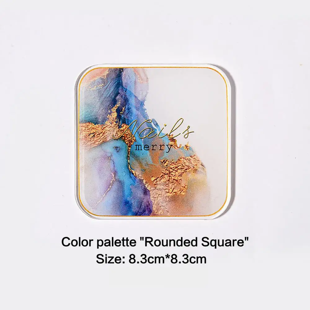 จานสีทาเล็บแบบชั้นวางของในห้องน้ำพาเลทเพ้นท์เล็บกระดานอะคริลิกสำหรับจัดแสดงอุปกรณ์ประกอบฉากสำหรับถ่ายภาพเล็บ