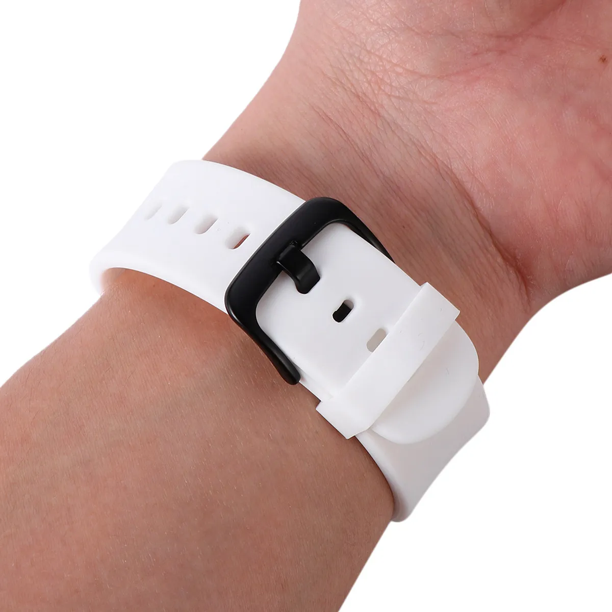 20Mm Silicone Watch Strap Environmental Safe Material Moderate Softness Compression Molded Sturdy Wristband for Smart Watch