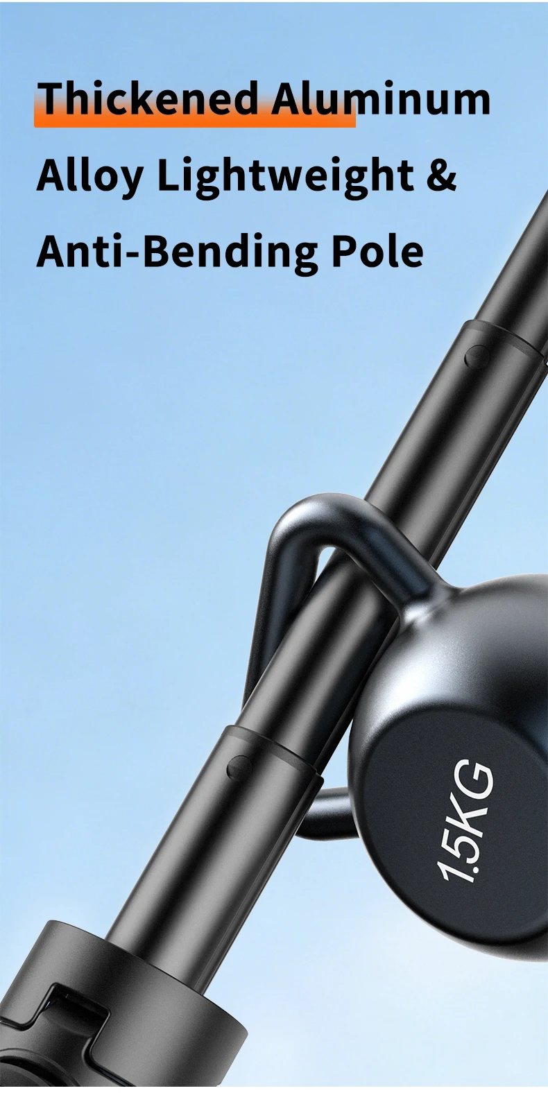 VRIG Magnetisches Stativ-Selfie-Stick-Stativ mit 360°-Kugelkopf und Cold Shoe für DJI Osmo Action 6 5 Pro 4 3 Action-Kamera-Zubehör – Detail 10