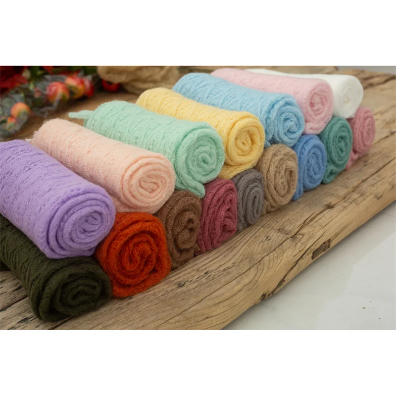 

Knitted Hat Wrap New Product Newborn Photography Props Baby Photo Shoot Accessories Cap Photo Shoot Accessory Hollow Hook Flower