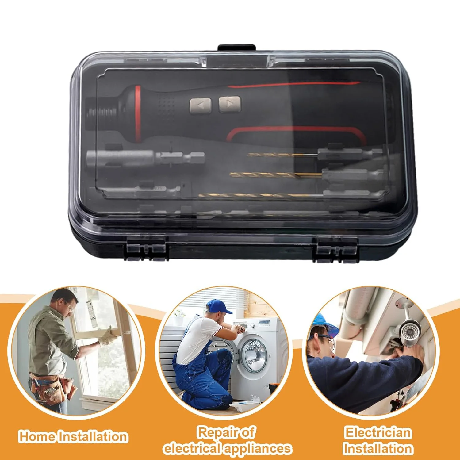 5N.m the Best Brushless Cordless Screwdriver Electric Screwdriver Drill Built-in 2000mAh Li-on Battery Easy Install or Remove