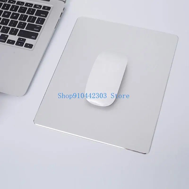 652F Aluminum Alloy Gaming Mouse Pad Non-Slip Rubber Base Mouse Mat for Student