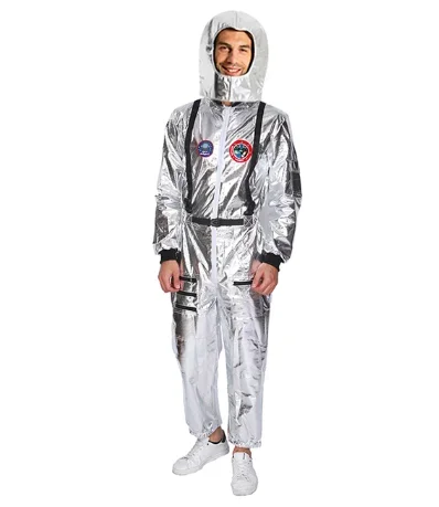 Astronauta Pop Dançarino Alienígena Fantasia para Adultos, Roupas de Homem Espacial, Dia das Bruxas, Festa Fantasia, Carnaval, Palco Presente, Masculino, Roupas