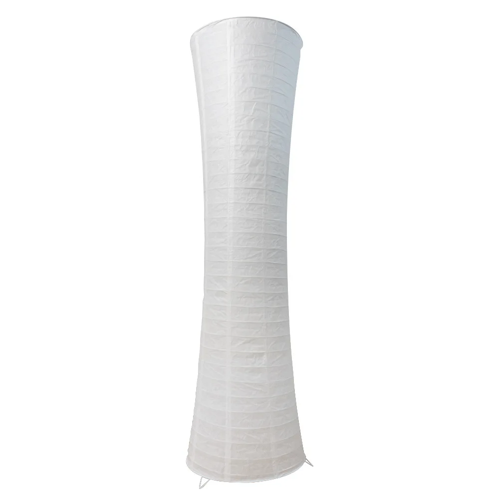 Moderne, minimalistische vloerlamp van papier, Scandinavische retrolamp in lange rechthoekige vorm, geschikt voor de woonkamer, slaapkamer, studeerkamer of als nachtlamp.