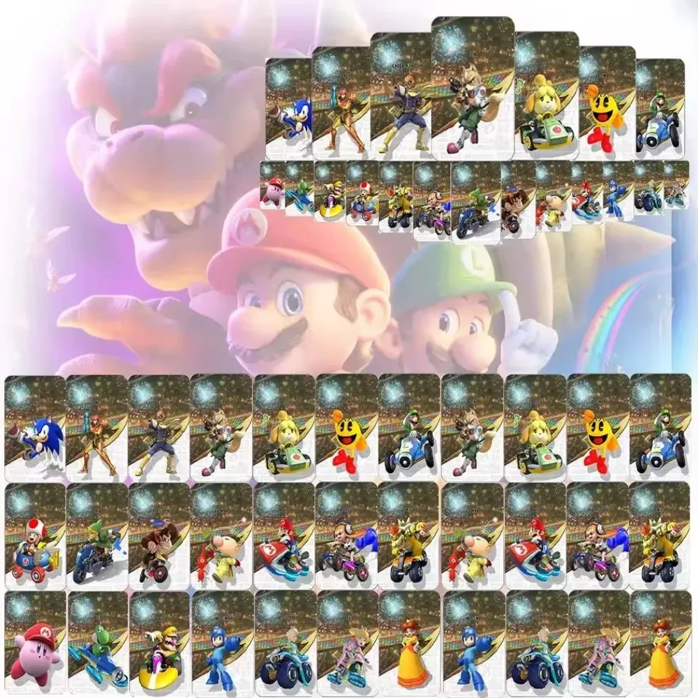novo-conjunto-de-21-cartoes-mini-mario-kart-8-nfc-para-switch-e-wii-u-cartoes-ntag215-com-roupas-kawaii-do-mario-kart-8-deluxe