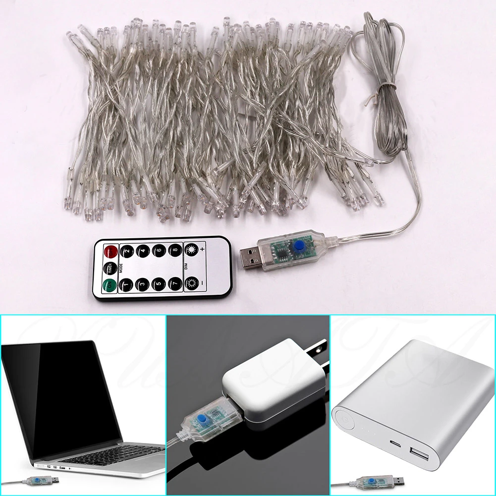 USB LED String 5M 10M Remote Control Fairy Lights DC5V Outdoor Waterproof Christmas Party Wedding Holiday Decoration