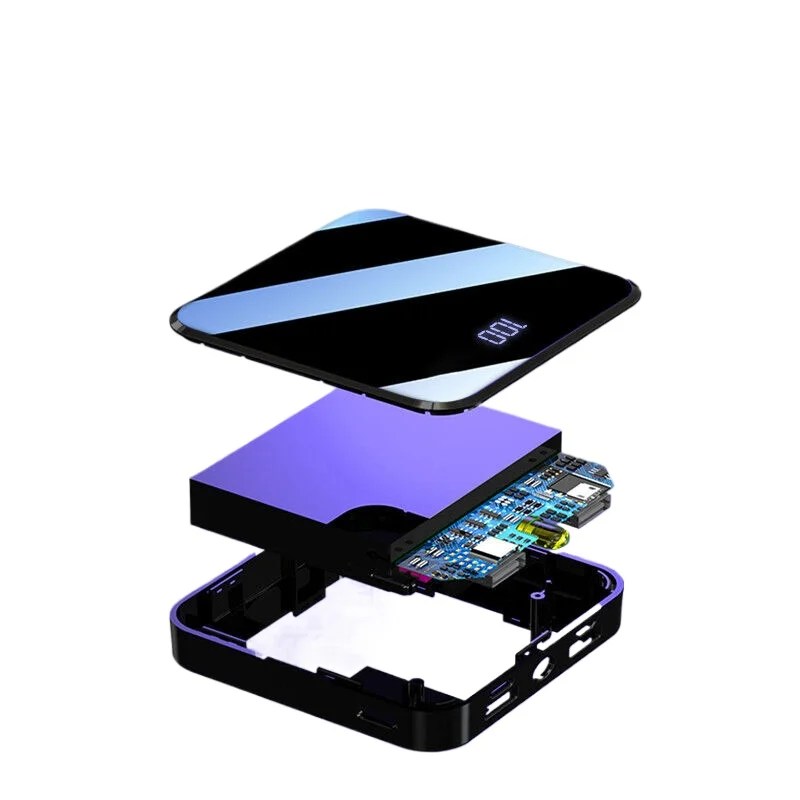 For 20000mAh MINI LED Power Bank Fast Charger Battery Pack Dual USB Portable Charger